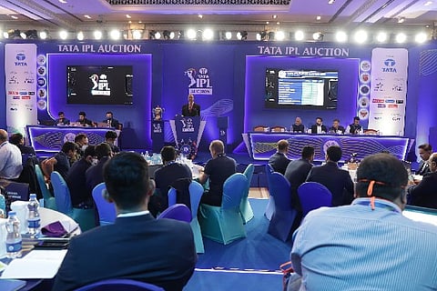 Scene from the auction. Image Courtesy: Twitter - @IPL