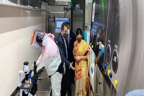 Visuals inside the Biosafety level-3 mobile lab (Source: ANI)