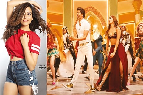 Vijay and Pooja Hegde in a still from the song, Halamithi Habibo from Beast