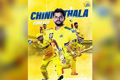 CSK tribute to Suresh Raina (Image credit: Twitter/@CSK)