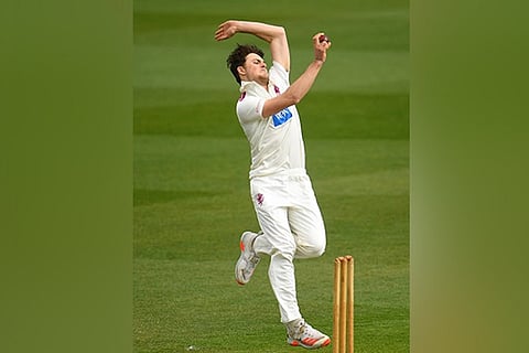 England Cricketer Ned Leonard (Image Credit: ANI)