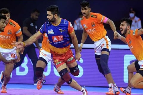UP Yoddha beat Puneri Paltan 42-31 in Eliminator 1 (Credit: Twitter)