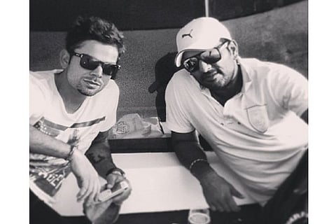 Yuvraj Singh  and Virat Kohli throwback picture