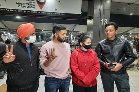 The flight AI 1946 landed at the Indira Gandhi International Airport