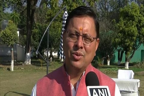 Uttarakhand Chief Minister Pushkar Singh Dhami (Image credit: ANI)