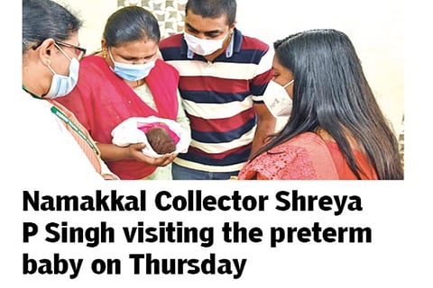 Namakkal GH hailed for saving preterm girl