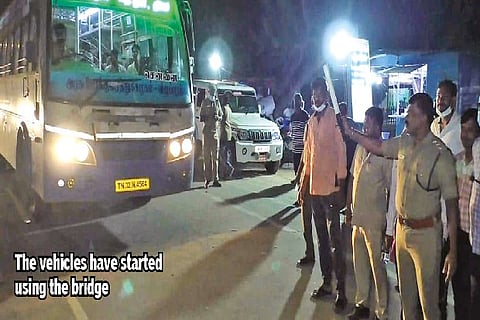 Old bridge across Palar reopened for traffic