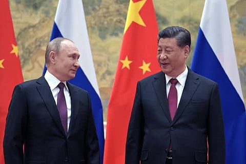China's  President Xi Jinping and Russian President Vladimir Putin
