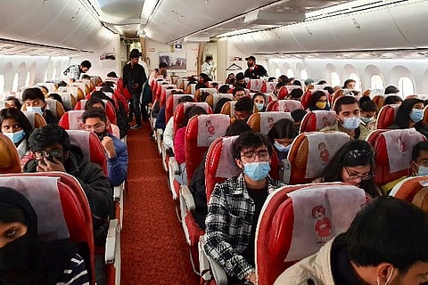 The second batch of evacuees. Image Courtesy: Twitter - @ANI