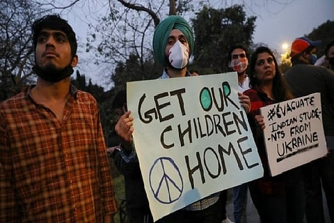 Phone calls could only be received from the other end of the war zone (Credit: Reuters)