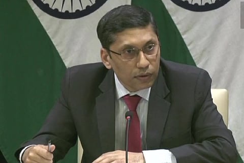 MEA Spokesperson Arindam Bagchi (Credit: ANI)