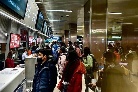 Flight carrying 249 stranded Indians departs from Bucharest for Delhi (Source: ANI)