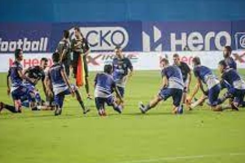 Team Chennaiyin FC (Image Courtesy: ANI)