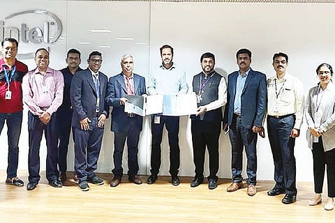 CIIC and BS Abdur Rahman Crescent Institute of Science and Technology signing an MoU with Intel