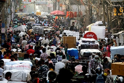 Delhi recorded 10,665 fresh Covid cases and eight more deaths (Credit: Reuters)