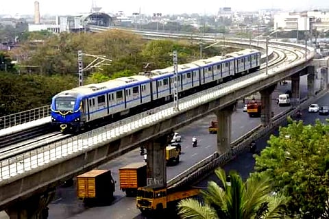 Chennai Metro train