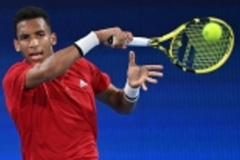 Canadian Tennis Player Felix Auger Aliassime (Image Credit;IANS)