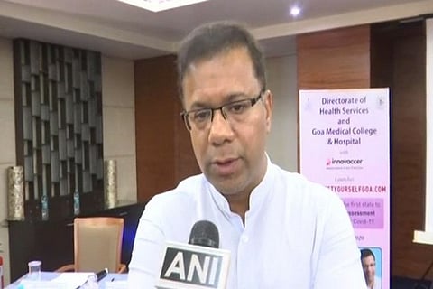 Goa Health Minister Vishwajit Rane (Image source: ANI)