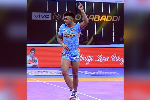 Maninder Singh of Bengal Warriors. Image Courtesy: Twitter - @BengalWarriors