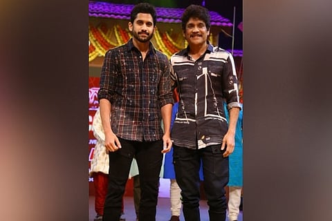 Actor Nagarjuna and Naga Chaitanya (Image Courtesy: IANS)