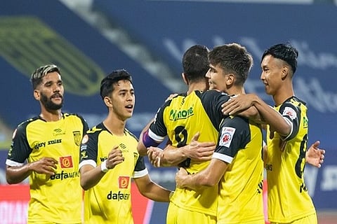 Hyderabad FC in action (Image Courtesy: ANI)