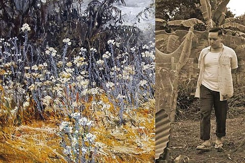 Artwork by Ranabir Saha (above), from Parvathi Nayar?s Chicken Run series (right)