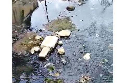 Sewage overflow at Ambattur Banu Nagar