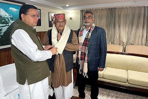 Late CDS General Bipin Rawat?s brother Colonel Vijay Rawat (retired) today met Uttarakhand CM