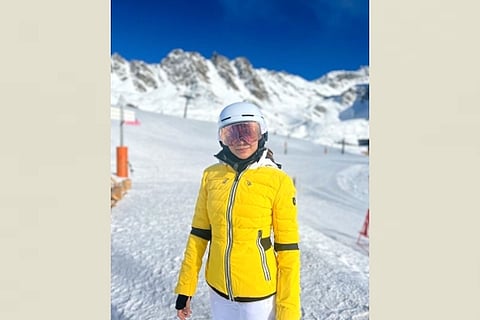Actress Samantha, who is holidaying in Verbier, Switzerland