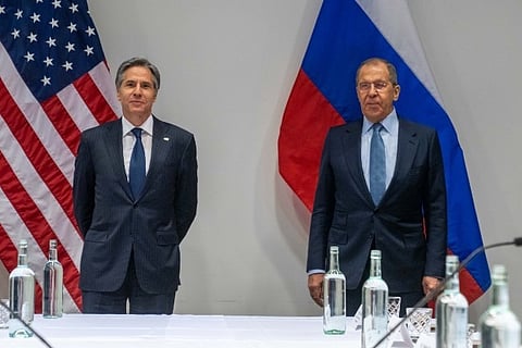 Blinken and Lavrov. File image