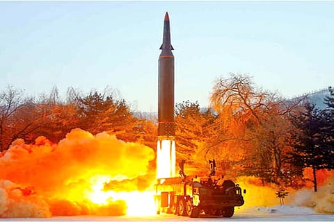 File image of North Korea's missile launch.