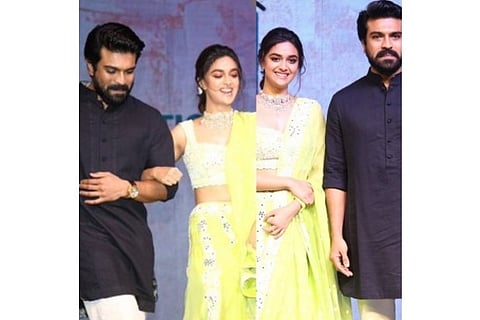 Actors Ram Charan and Keerthy Suresh (Image Credit:IANS)