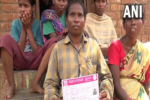 Thangapachi with her family in Tamil Nadu