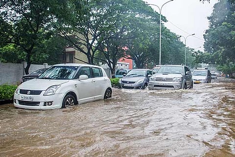 Many vehicles had water entering into their vital parts owing to waterlogging on roads