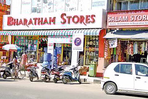 Parking rule violations are common in heavily congested areas like Vadapalani Photo: Prakaash