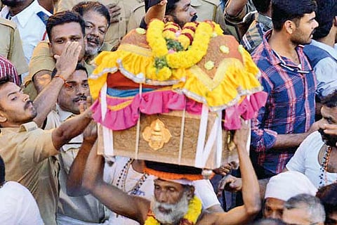 File photo of Sabarimala pilgrims