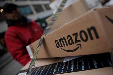 Image of Amazon packages ready for delivery