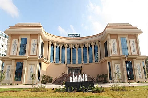 The renovated Kalaivanar Arangam which was recently inaugurated by CM