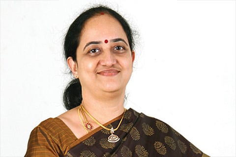 Dr Lalitha Balakrishnan, principal of M.O.P. Vaishnav College