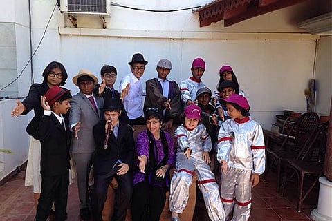 Members of the theatre group A to Zee Creativity