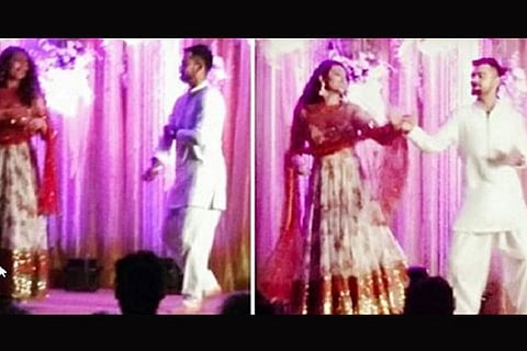 A screen grab from the video