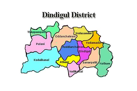 Map of Dindigul