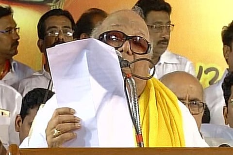 DMK Supremo Karunanidhi