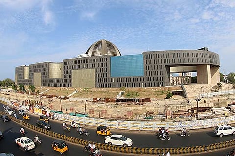 Complex at Omandurar Government Estate into which a probe is still going on (Photo: Justin George)