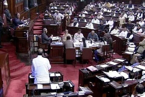 A file photo of the Rajya Sabha