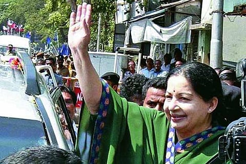 AIADMK supremo and Chief Minister J Jayalalithaa