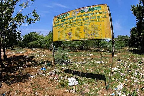 Periphery of Nanmangalam Reserve Forest is heavily littered