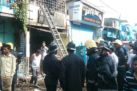 Fire fighter brings the fire under control (Image: ANI, Twitter)