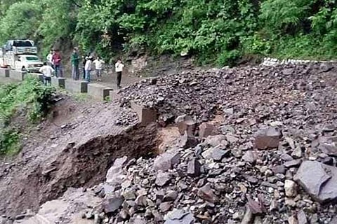 The cloudburst brought over 100 mm rains in two hours in a region of 50 sq km (Image: ANI, Twitter)