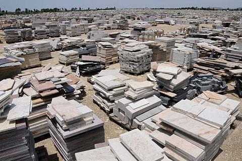 File photo of granite company on Madurai-Melur highway